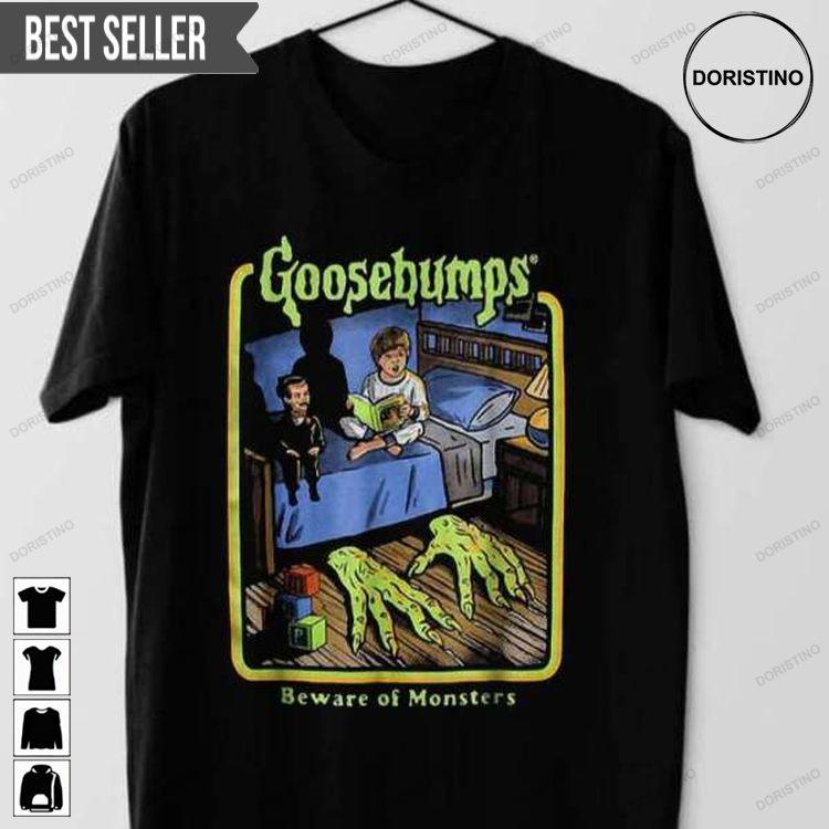Goosebumps Beware Of Monsters Graphic Sweatshirt Long Sleeve Hoodie