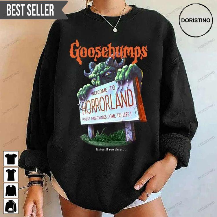 Goosebumps Welcome To Horrorland Sweatshirt Long Sleeve Hoodie