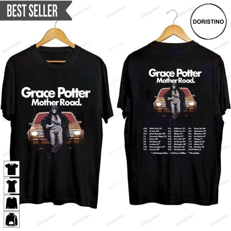 Grace Potter Mother Road Tour 2023 Adult Short-sleeve Sweatshirt Long Sleeve Hoodie