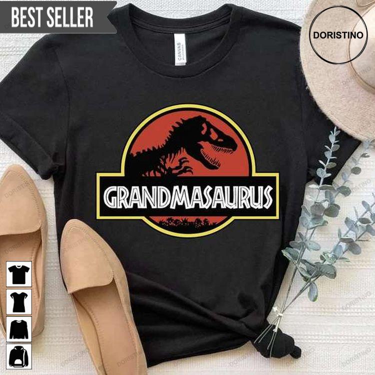 Grandma Saurus Grandma Dinosaur Custom Family Unisex Sweatshirt Long Sleeve Hoodie