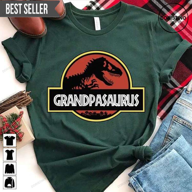 Grandpa Saurus Grandpa Dinosaur Custom Family Unisex Sweatshirt Long Sleeve Hoodie