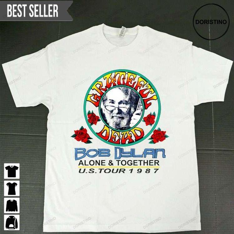 Grateful Dead And Bob Dylan Summer Tour July 1987 Unisex Hoodie Tshirt Sweatshirt