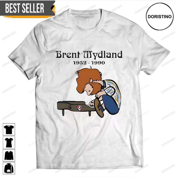 Grateful Dead Brent Mydland 1952-1990 Peanuts X Brent Hoodie Tshirt Sweatshirt