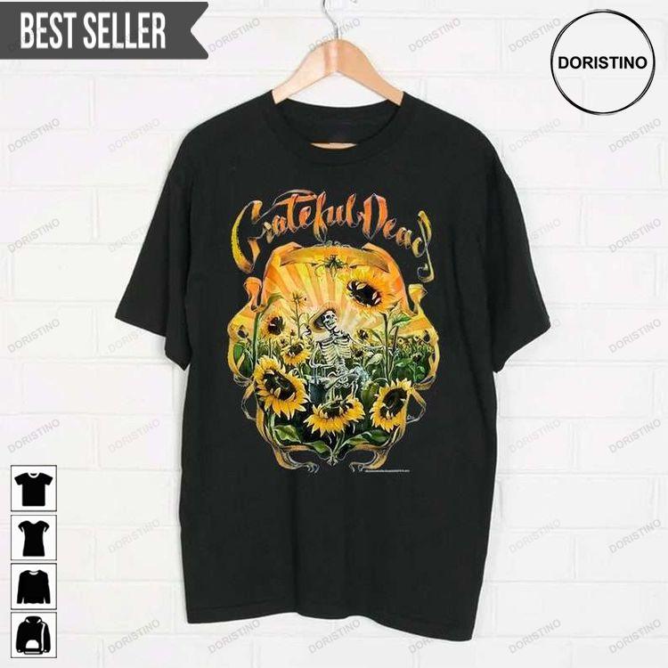 Grateful Dead Skeleton Sunflower Fall Tour Concert Nwot 1994 Hoodie Tshirt Sweatshirt