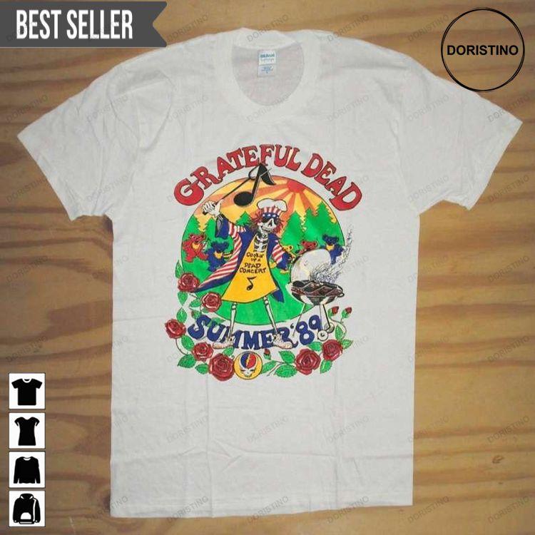 Grateful Dead Summer 1989 Tour Hoodie Tshirt Sweatshirt