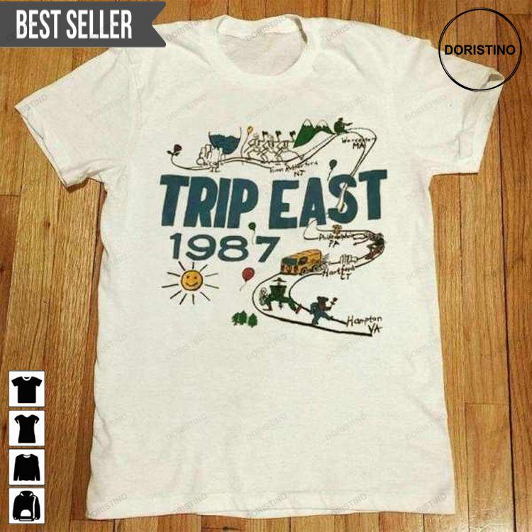 Grateful Dead Trip East Spring Tour 1987 S-5xl Tshirt Sweatshirt Hoodie