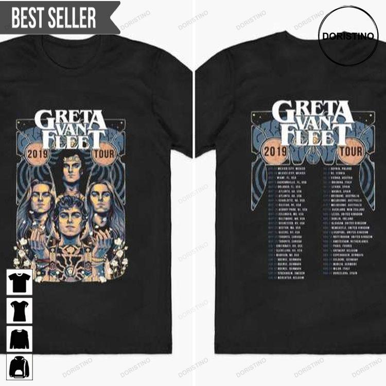 Greta Van Fleet March Of The Peaceful Army Tour 2019 Hoodie Tshirt Sweatshirt