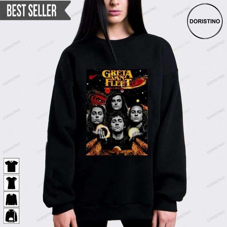 Greta Van Fleet Rock Band Members Unisex Hoodie Tshirt Sweatshirt