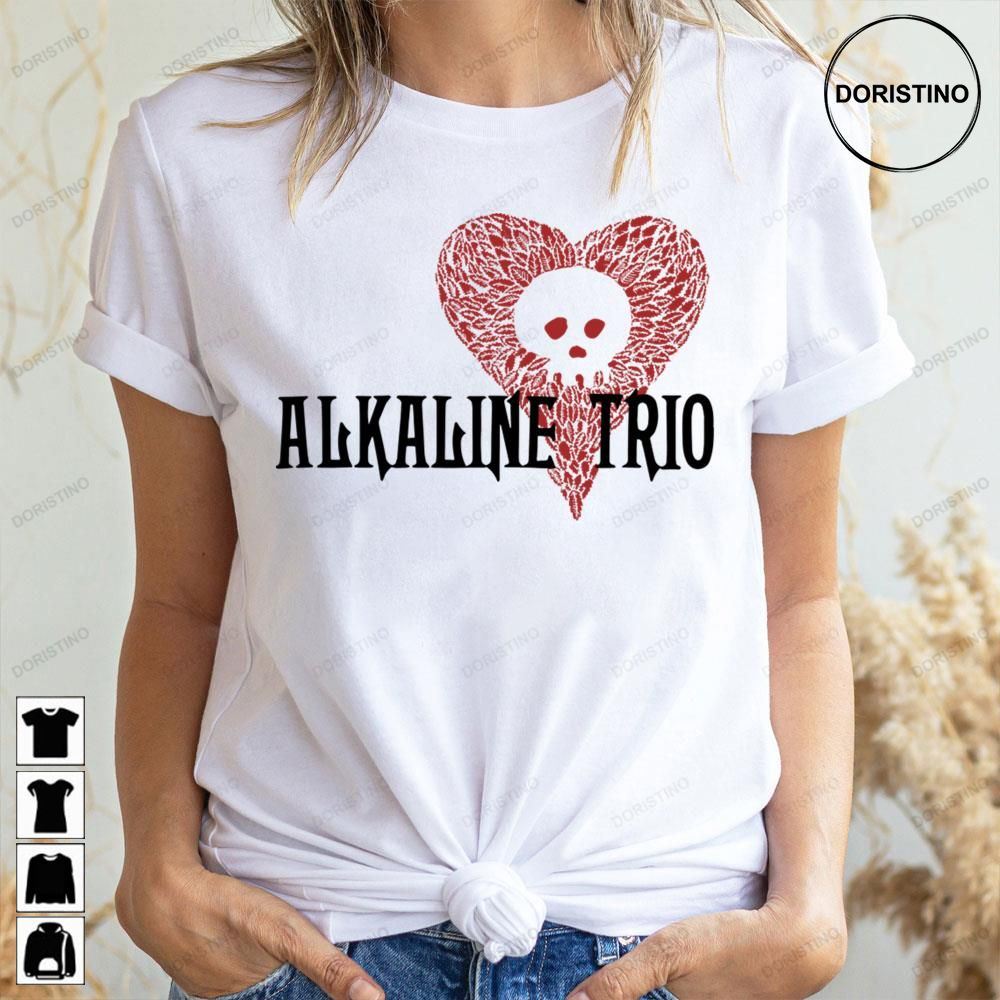 Red Heart Alkaline Trio Doristino Awesome Shirts