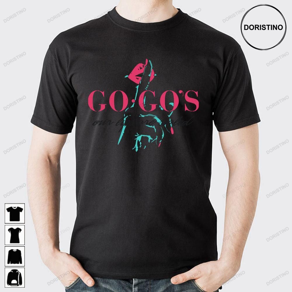 Red Lip Go Gos Band Doristino Awesome Shirts