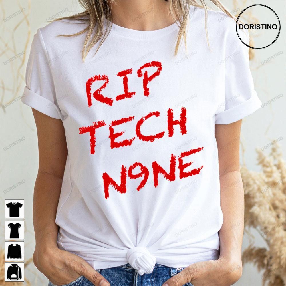 Red Text Rip Tech Nine Doristino Awesome Shirts