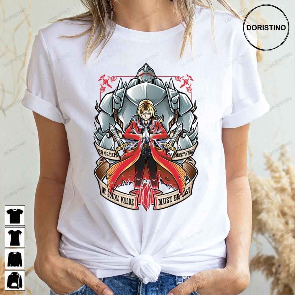 Retro Art Brother Hood Fullmetal Alchemist Doristino Limited Edition T-shirts