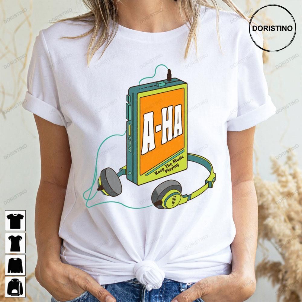 Retro Art Cassette Aha Music Doristino Limited Edition T-shirts