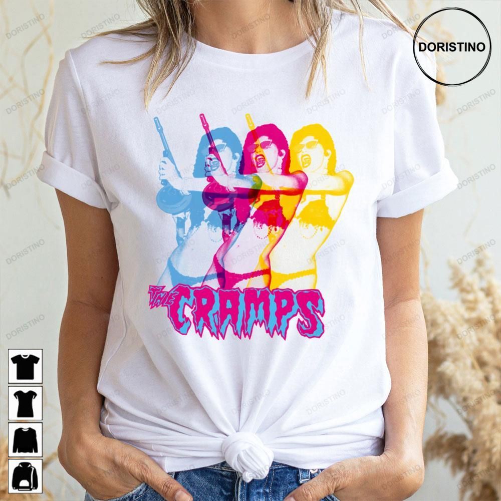 Retro Art Color Girl The Cramps Doristino Awesome Shirts