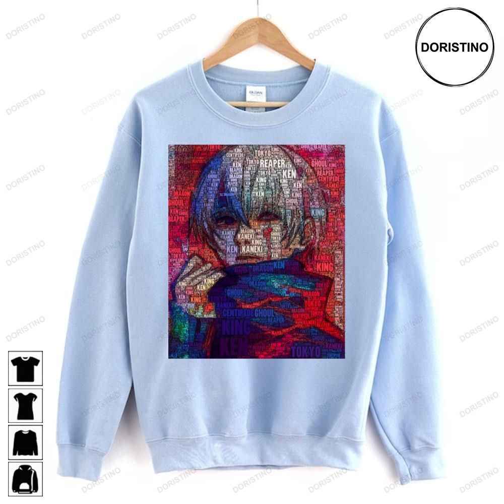 Retro Art Color Ken Kaneki Tokyo Ghoul Doristino Limited Edition T-shirts