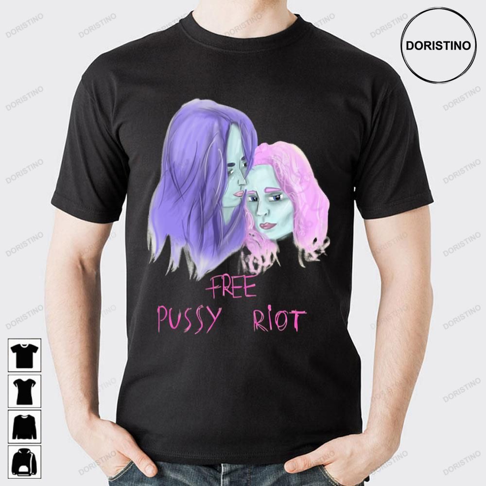 Retro Art Couple Free Pussy Riot Doristino Trending Style