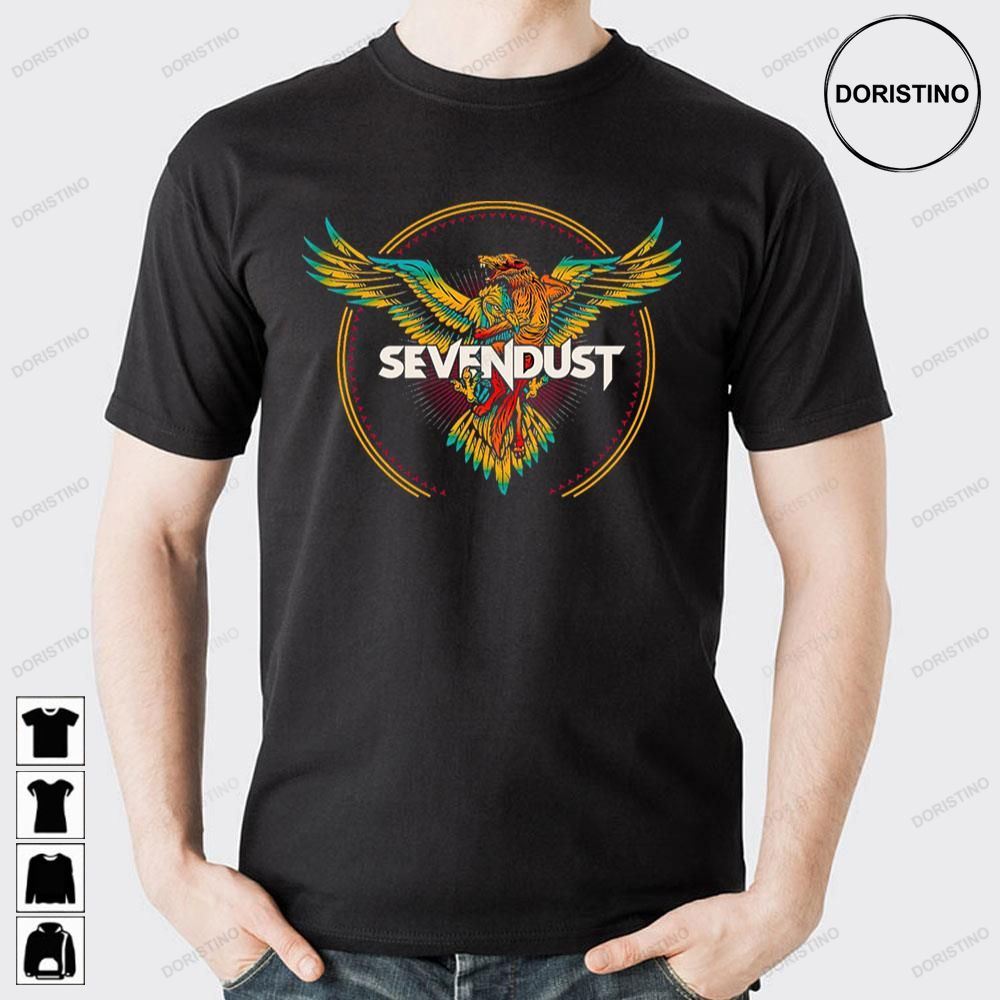 Retro Art Eagle Sevendust Doristino Awesome Shirts