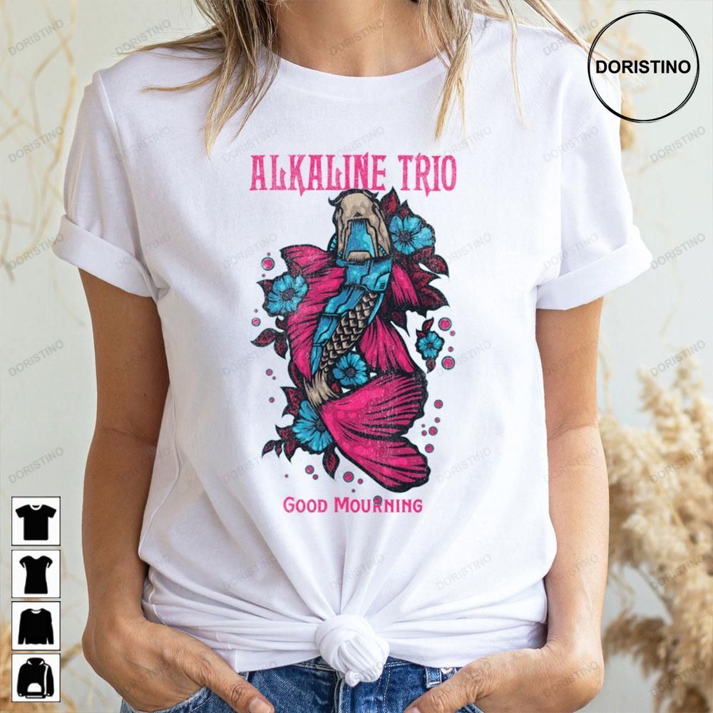 Retro Art Fish Rock Alkaline Trio Doristino Trending Style
