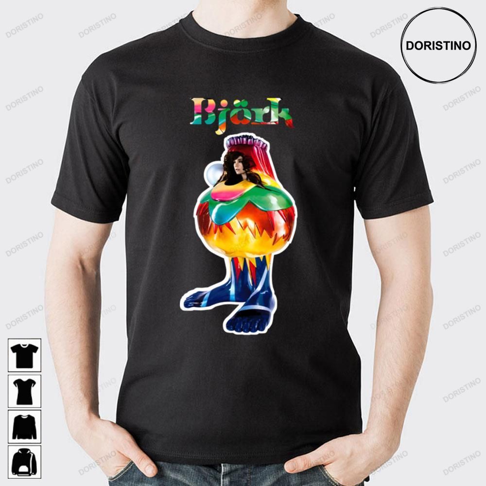 Retro Art Fitted Scoop Bjork Doristino Limited Edition T-shirts