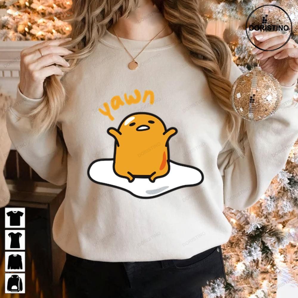 Yawn Gudetama An Eggcellent Adventure Movie 2022 Limited Edition T-shirts