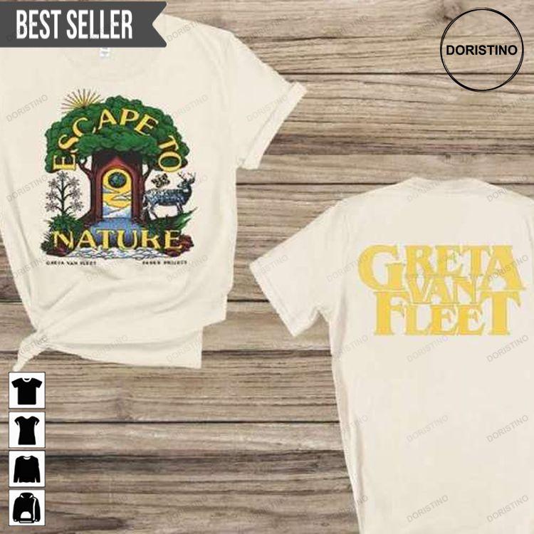 Greta Van Fleet X Parks Project Escape To Nature S-5xl Hoodie Tshirt Sweatshirt
