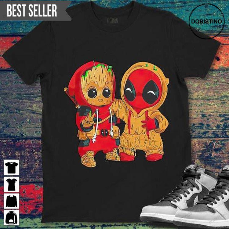 Groot And Deadpool Friends Tshirt Sweatshirt Hoodie