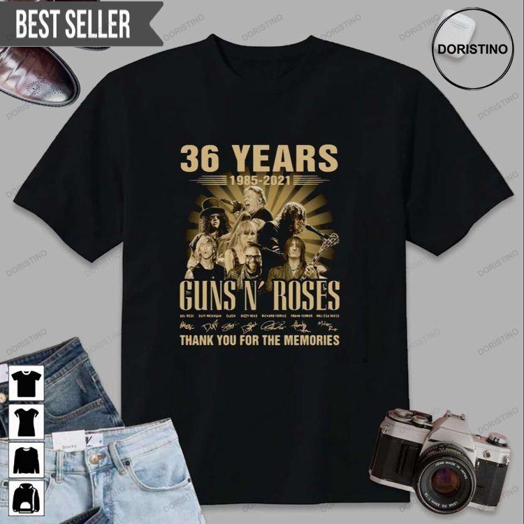 Gun N Roses 36 Years 1985-2021 Thank You Tshirt Sweatshirt Hoodie