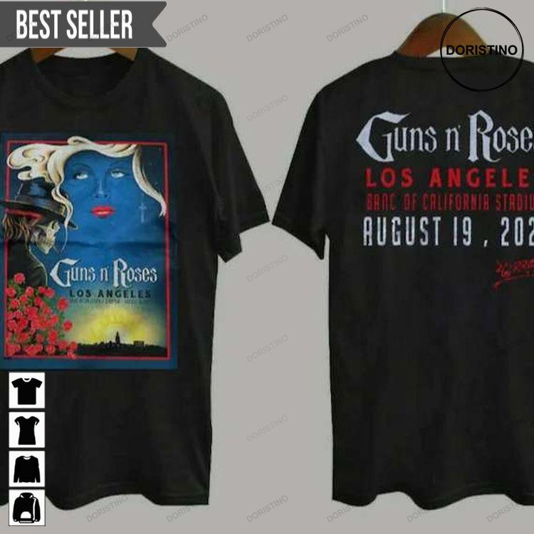 Guns N Roses Los Angeles Banc Of California Stadium Tour 2021 Tshirt Sweatshirt Hoodie