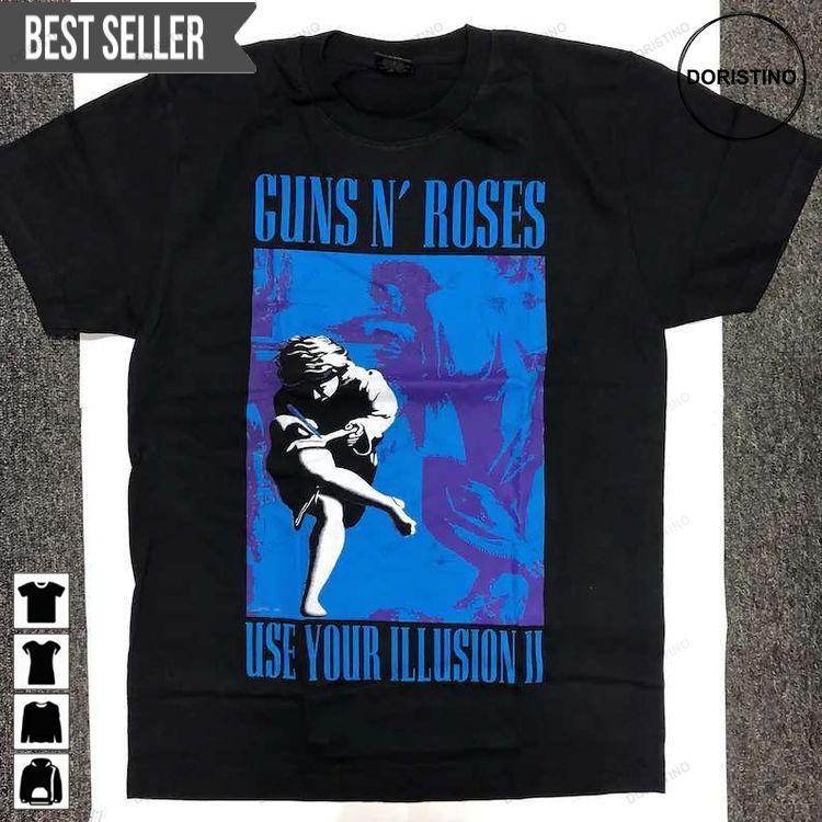 Guns N Roses Use Your Illusion Ii Tour 1991 Unisex Sweatshirt Long Sleeve Hoodie