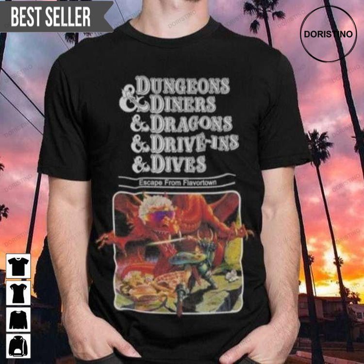 Guy Fieri Dungeons Diners And Dragons And Drive Ins And Dives Tshirt Sweatshirt Hoodie