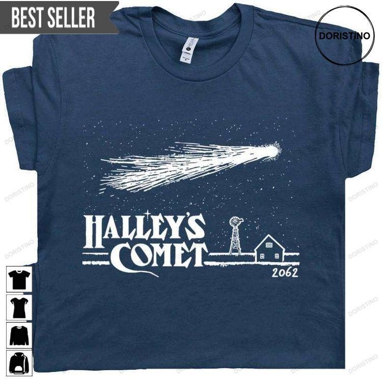 Halleys Comet Funny Geek Sweatshirt Long Sleeve Hoodie