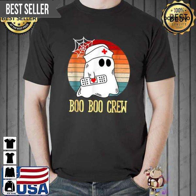 Halloween Boo Boo Crew Nurse Ghost Tees Tshirt Sweatshirt Hoodie