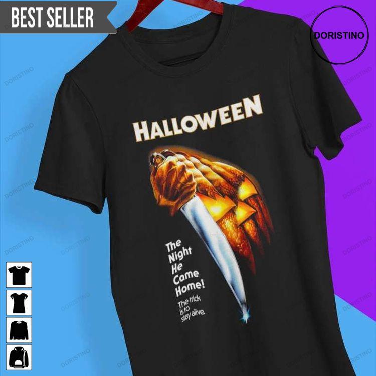 Halloween Movie Poster Sweatshirt Long Sleeve Hoodie