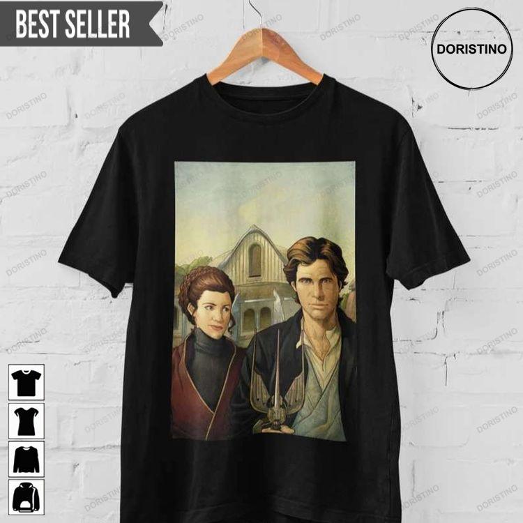 Han Solo And Leia Skywalker Comic Sweatshirt Long Sleeve Hoodie