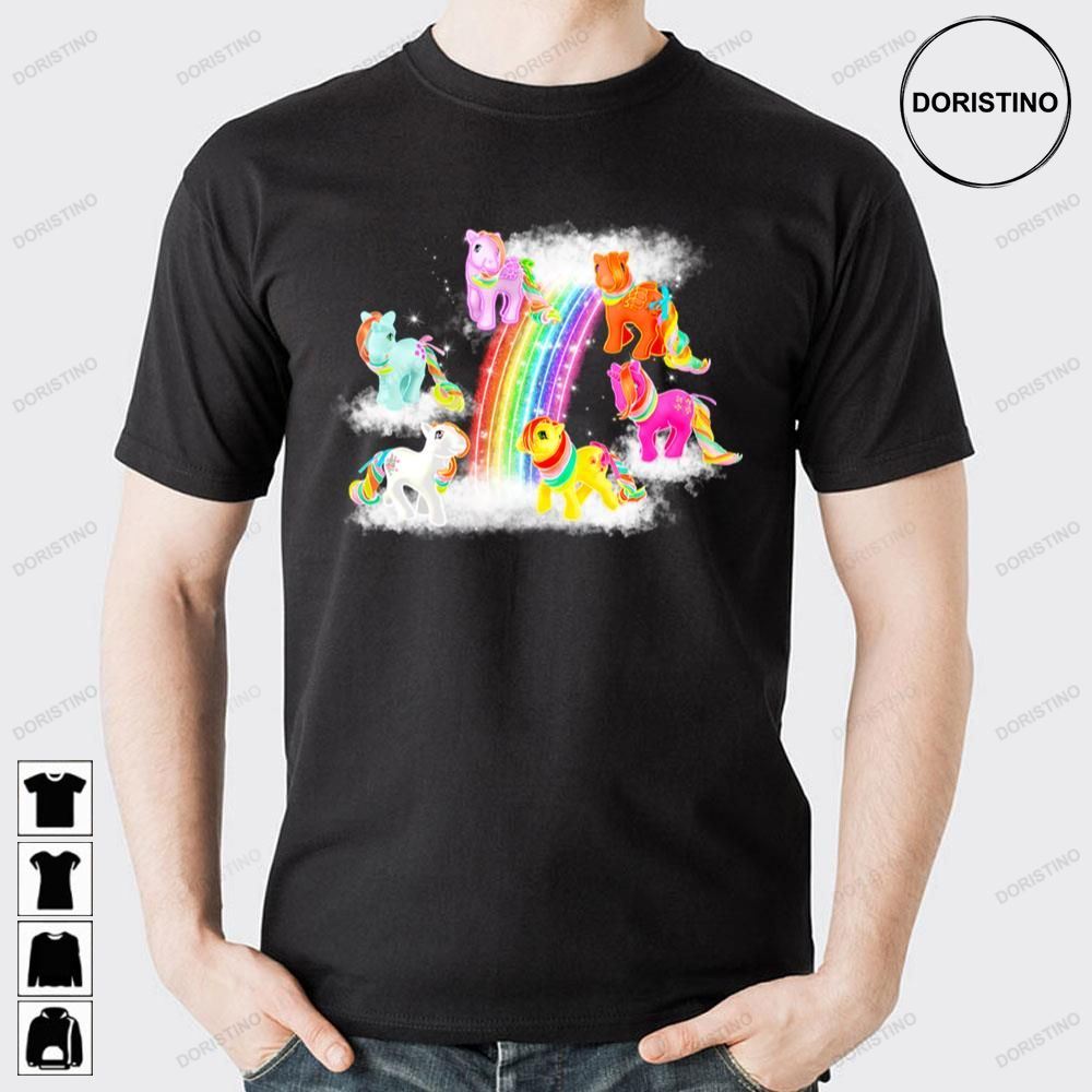 Rainbow Pony My Little Pony Group Doristino Limited Edition T-shirts