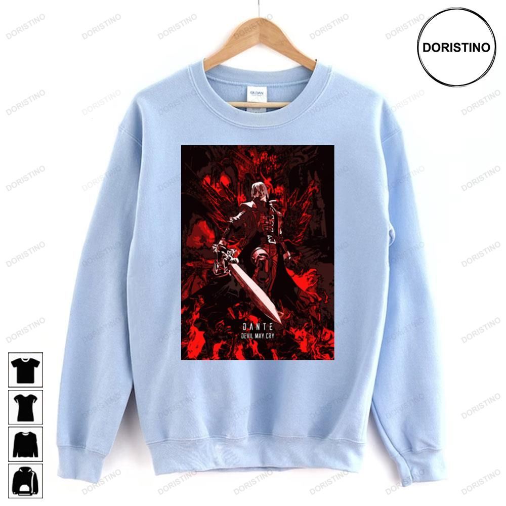 Red Art Dante Devil May Cry Doristino Awesome Shirts