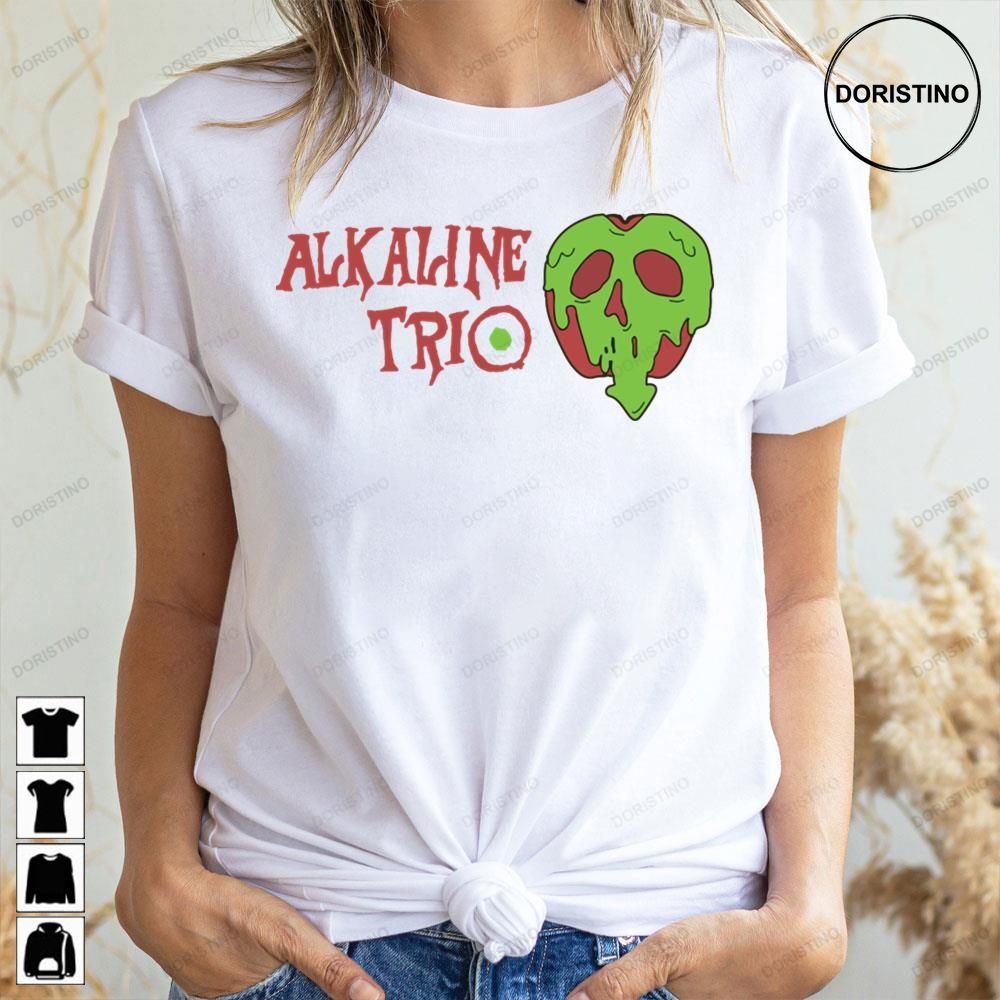 Red Art Green Skull Alkaline Trio Doristino Awesome Shirts