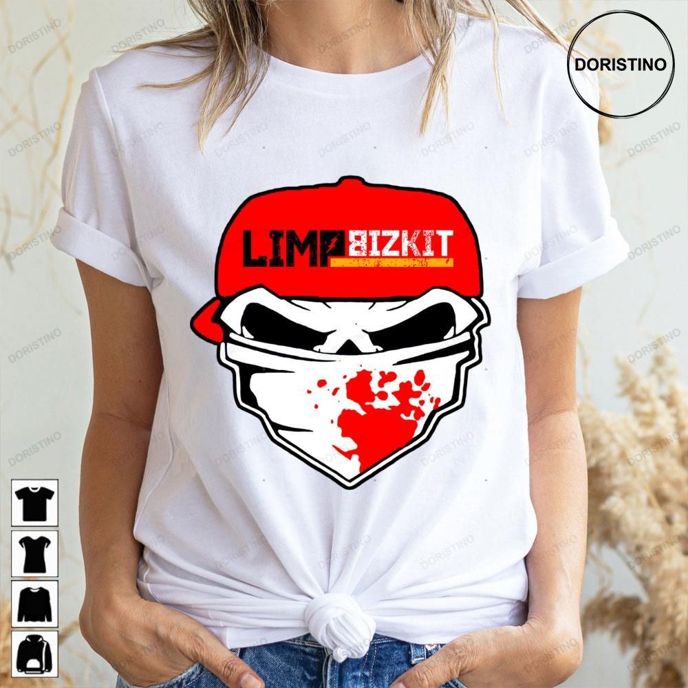 Red Art Hat Skull Limp Bizkit Doristino Limited Edition T-shirts