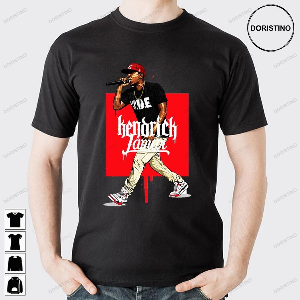 Red Art Sings Kendrick Lamar Doristino Limited Edition T-shirts