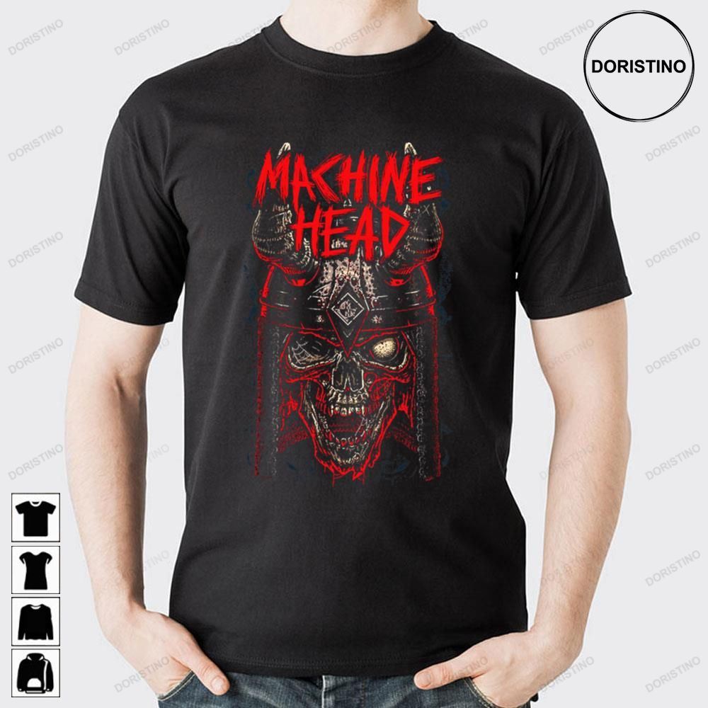 Red Art Strong Machine Head Logo Doristino Awesome Shirts