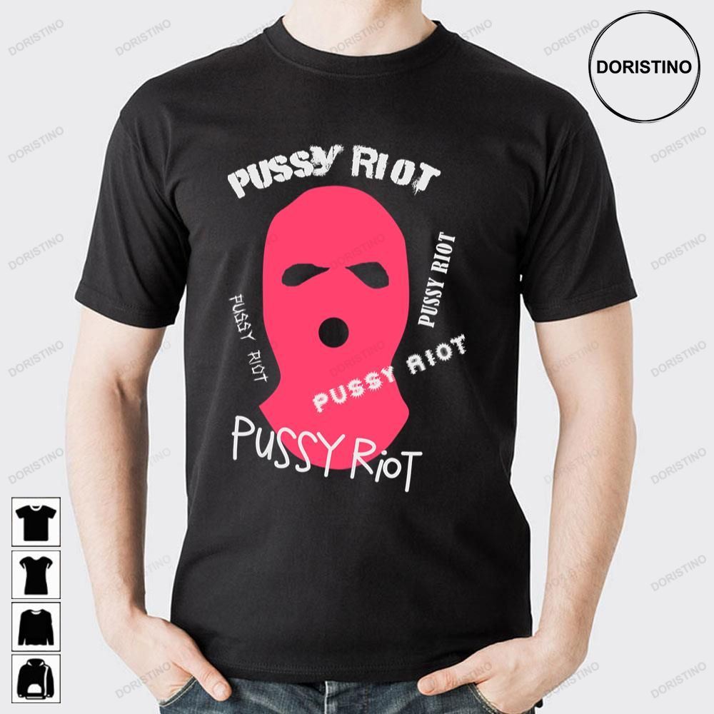 Red Art The Face Pussy Riot Doristino Awesome Shirts