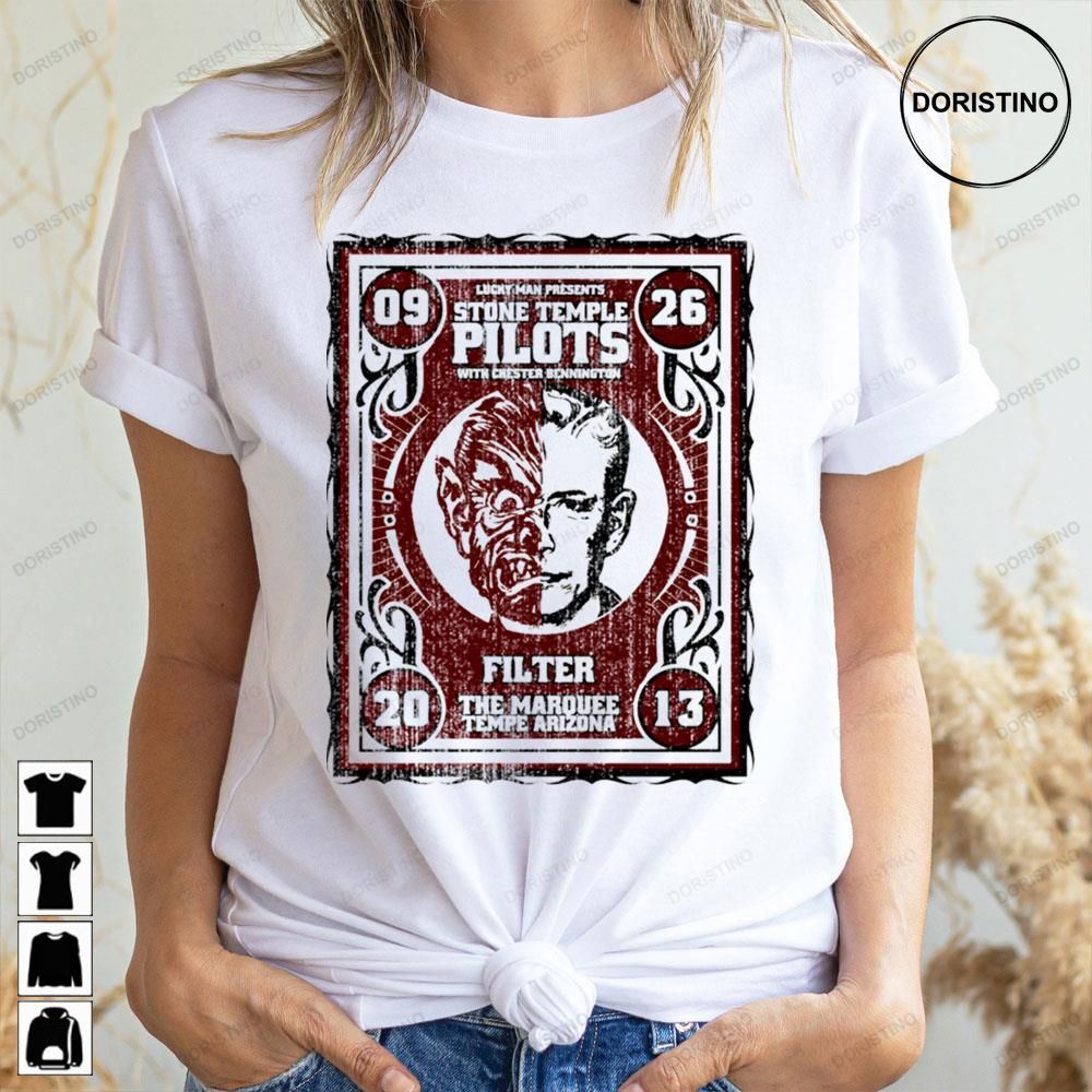 Red Black Art Filter Stone Temple Pilots Doristino Limited Edition T-shirts