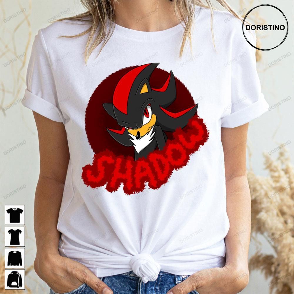 Red Black Art Shadow Sonic Doristino Limited Edition T-shirts