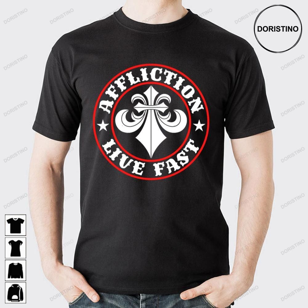 Red Circle Live Past The Amity Affliction Doristino Limited Edition T-shirts