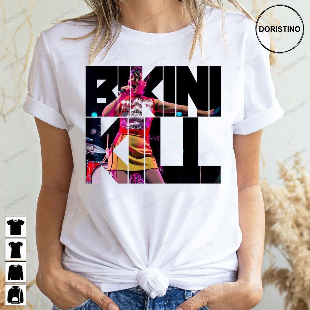 Retro Art Girl Song Bikini Kill Doristino Awesome Shirts