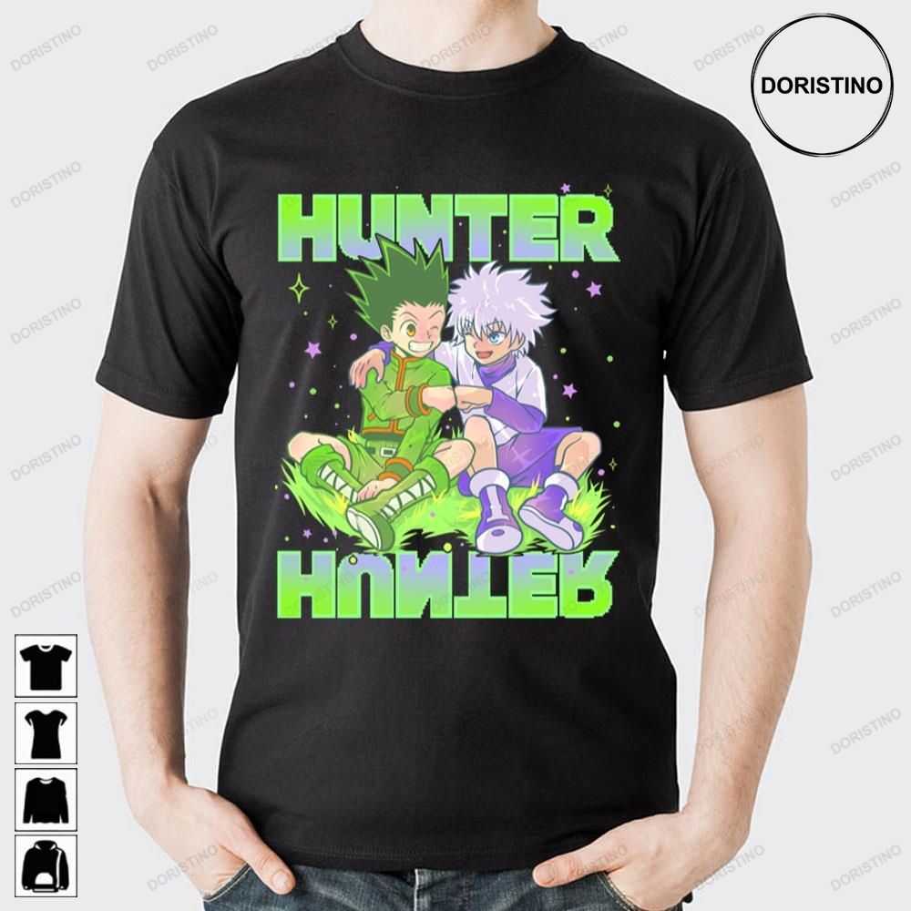 Retro Art Gon And Killua Hunter × Hunter Doristino Awesome Shirts