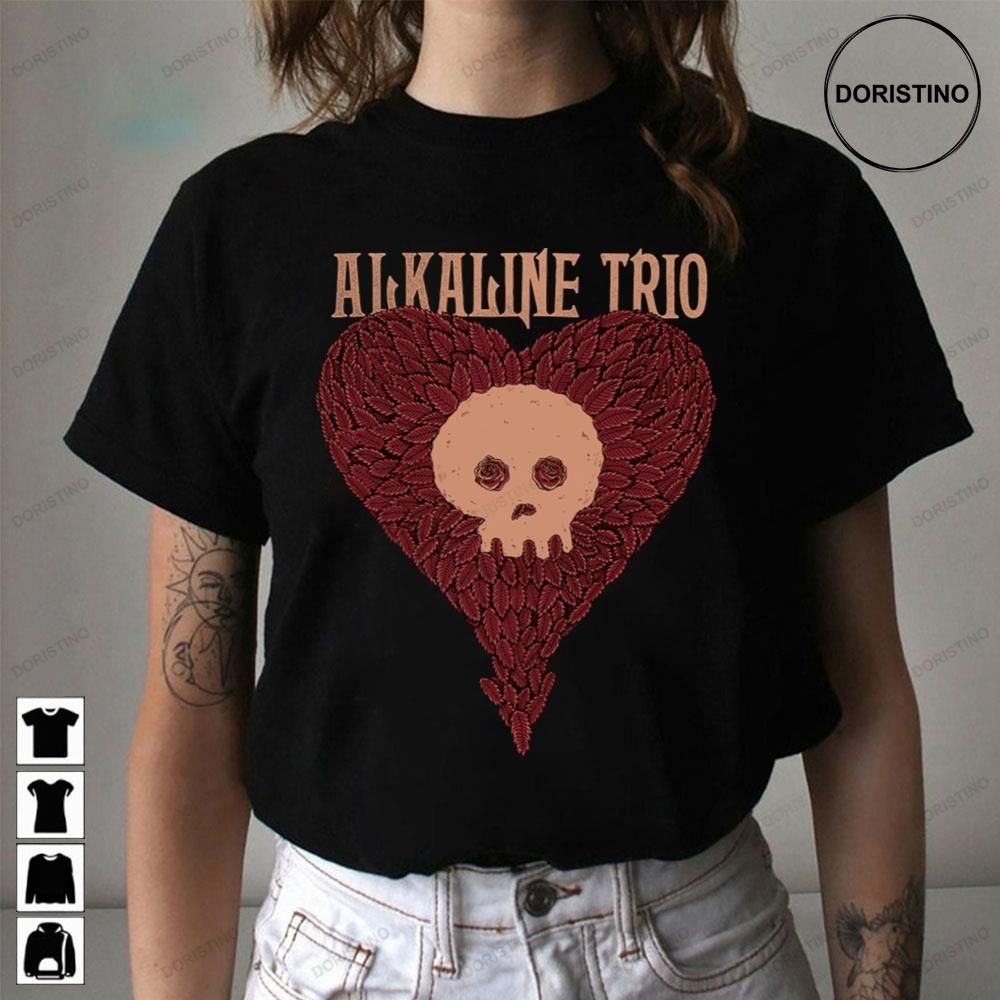 Retro Art Heart Exclusive Alkaline Trio Doristino Limited Edition T-shirts