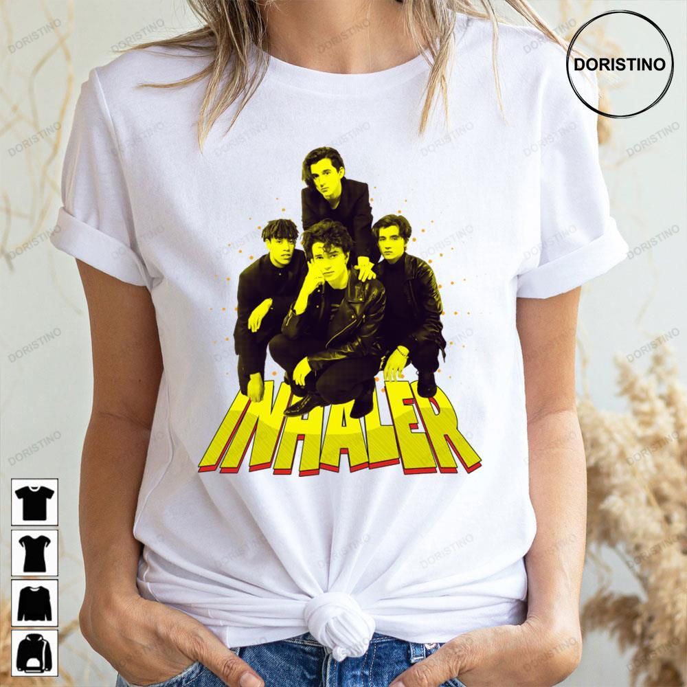 Retro Art Inhaler Rock Band Doristino Limited Edition T-shirts