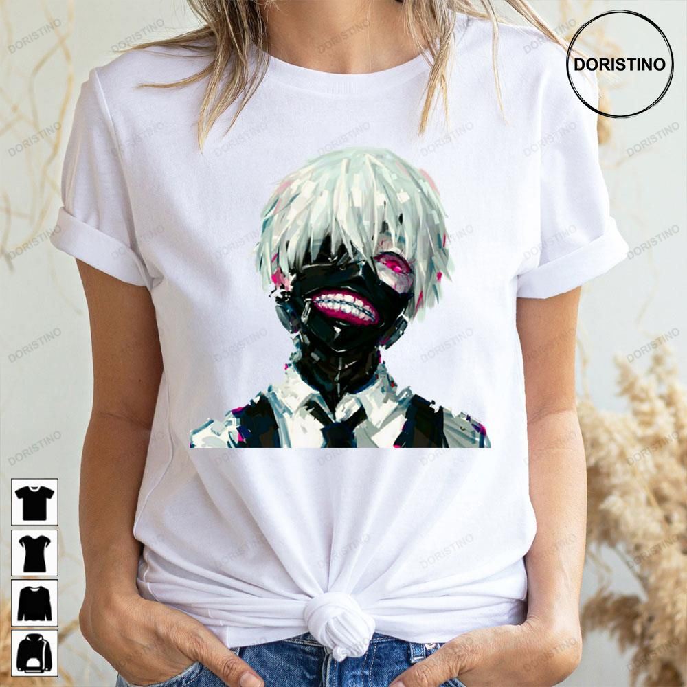 Retro Art Kaneki Ken Tokyo Ghoul Anime Doristino Limited Edition T-shirts