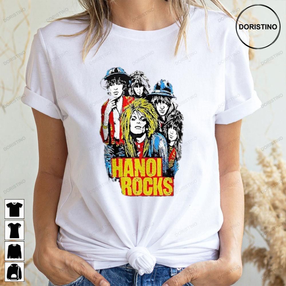 Retro Art Member Music Hanoi Rocks Doristino Trending Style